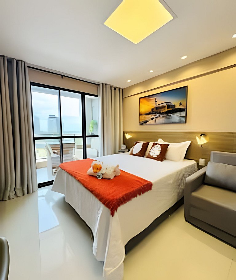 Studio moderno vista mar- Stella Maris/Itapuã!