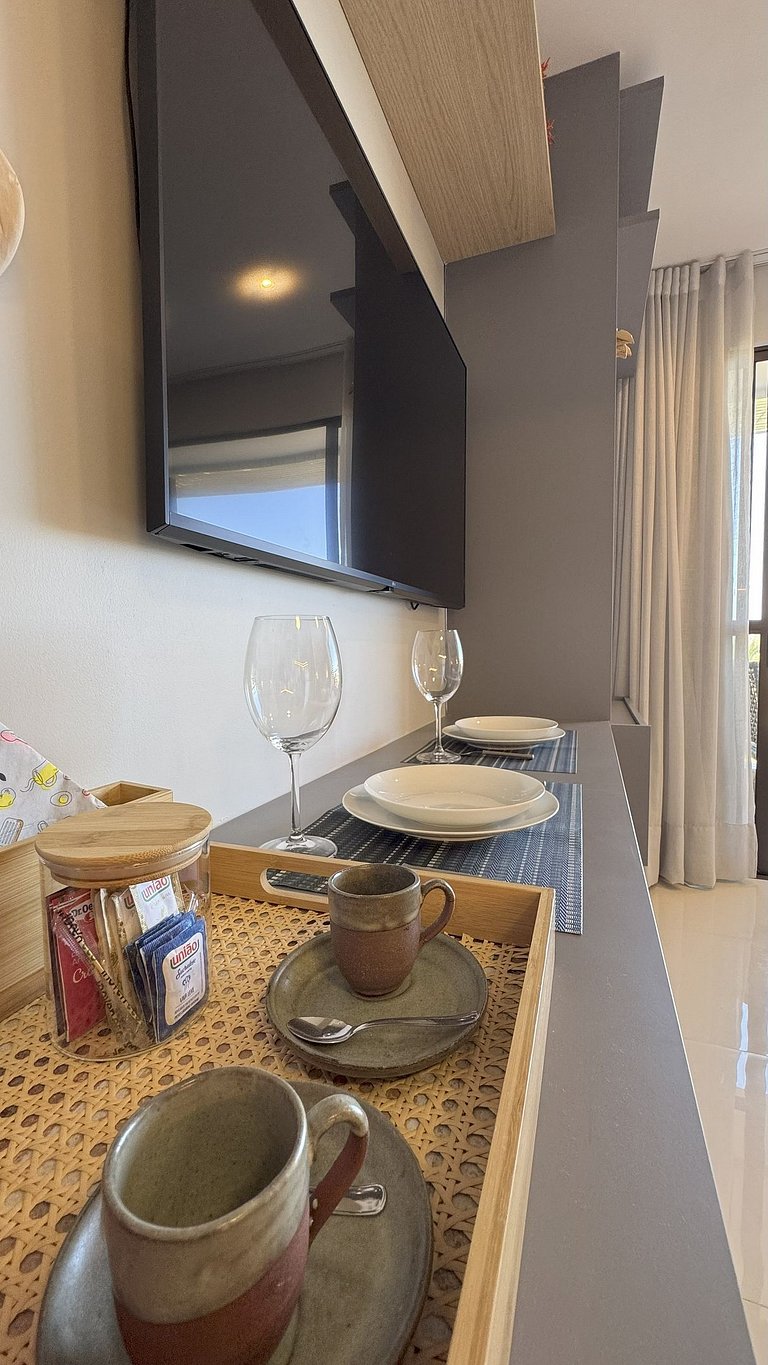 Estúdio aconchegante perto da praia