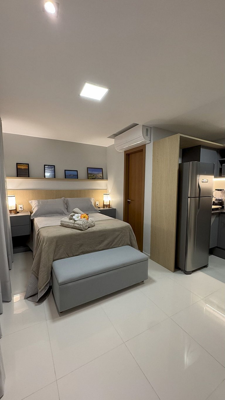 Studio próximo ao mar e piscina em Salvador