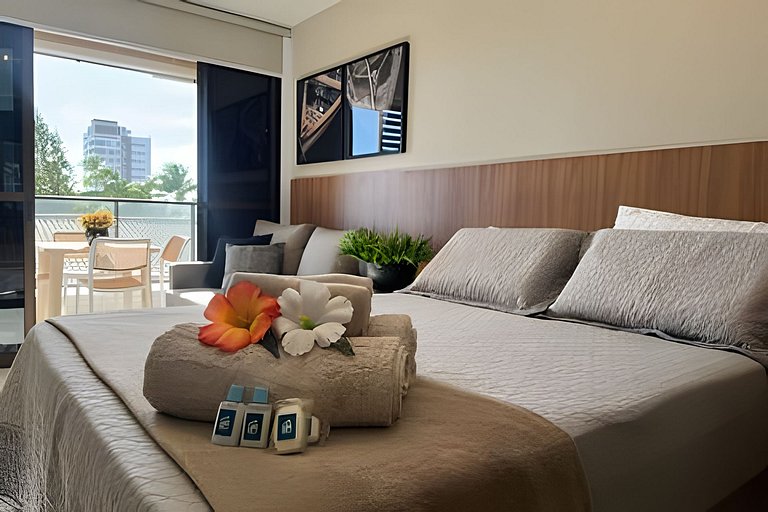 Studio aconchegante perto do mar