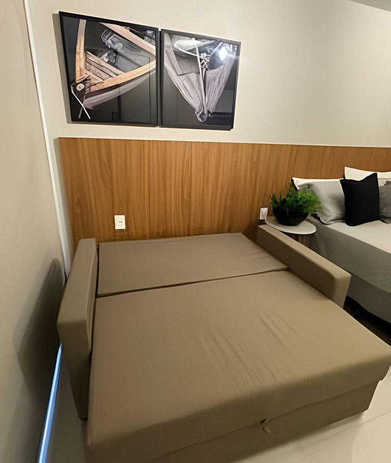 Studio aconchegante perto do mar