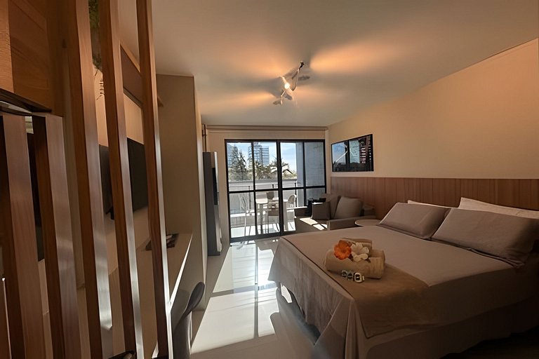 Studio aconchegante perto do mar