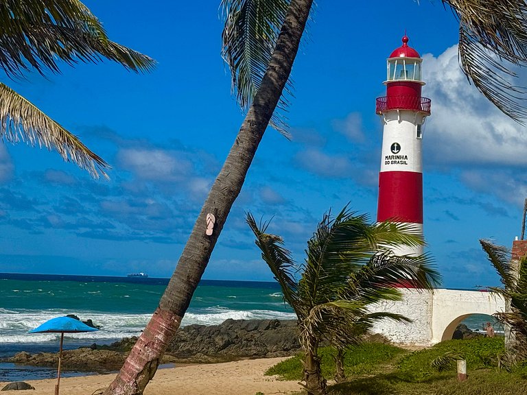 Studio moderno e completo, ao lado do Mar