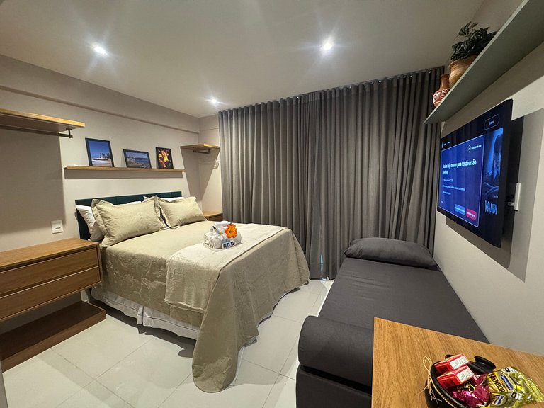 Lindo Studio ao lado do mar