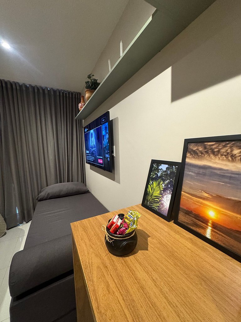 Lindo Studio ao lado do mar