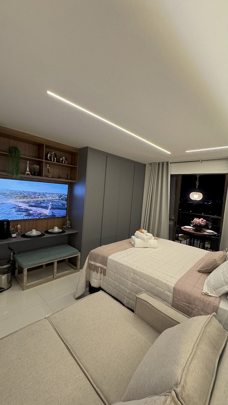Lindo Studio com vista para o mar em Stella Maris