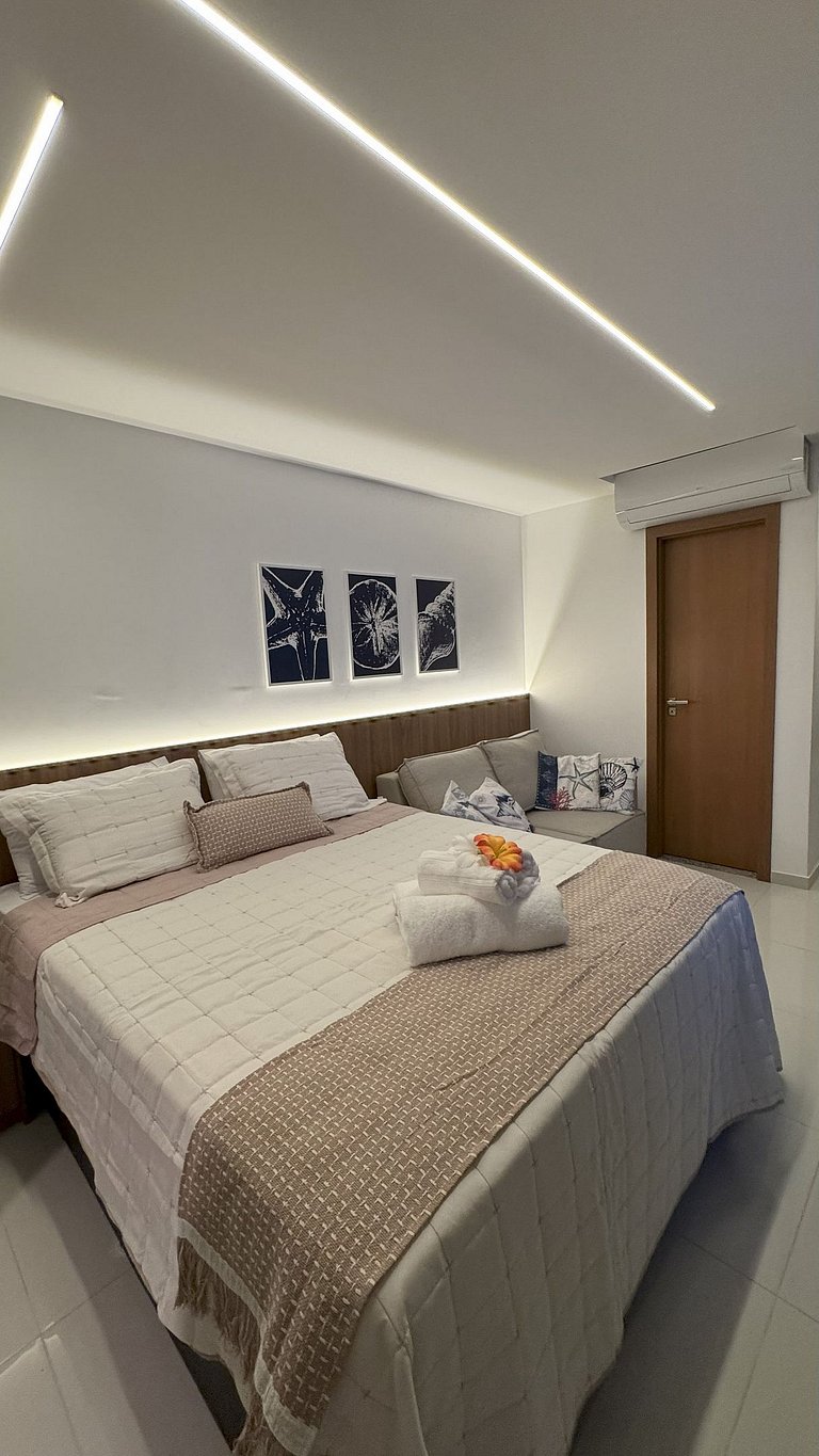 Lindo Studio com vista para o mar em Stella Maris
