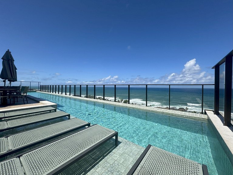 Lindo Studio com vista para o mar em Stella Maris