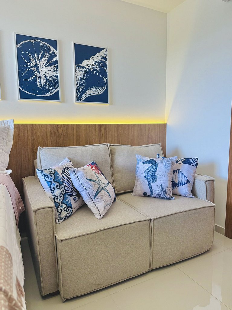Lindo Studio com vista para o mar em Stella Maris