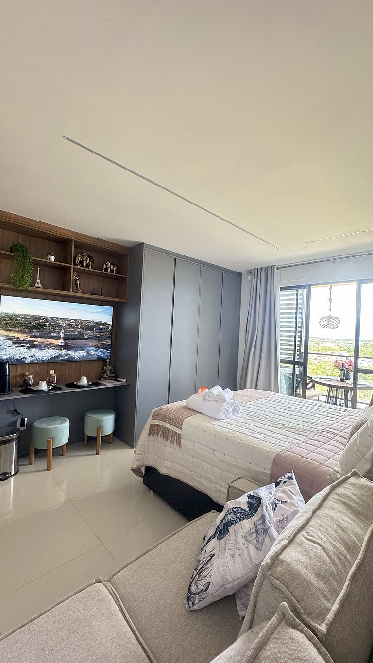 Lindo Studio com vista para o mar em Stella Maris