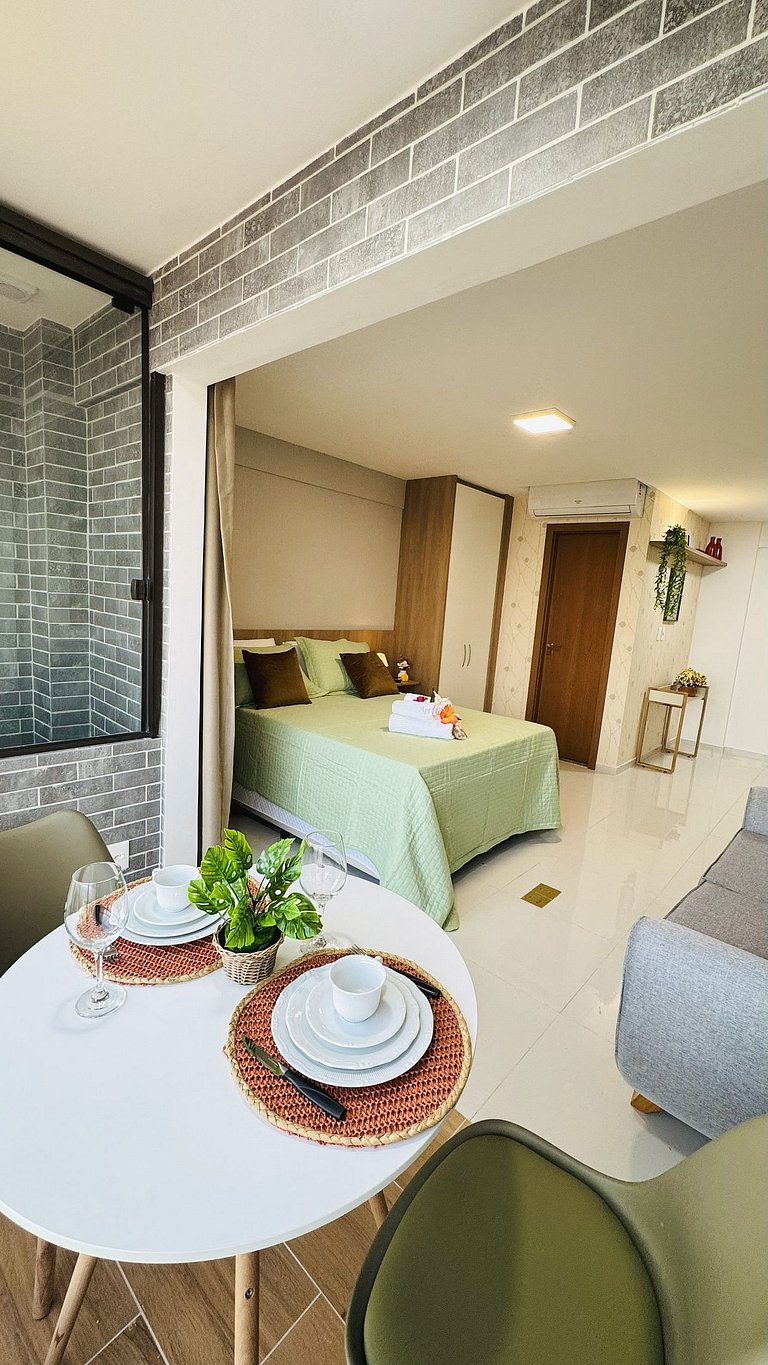 Studio Vista Mar Deslubrante em Salvador!