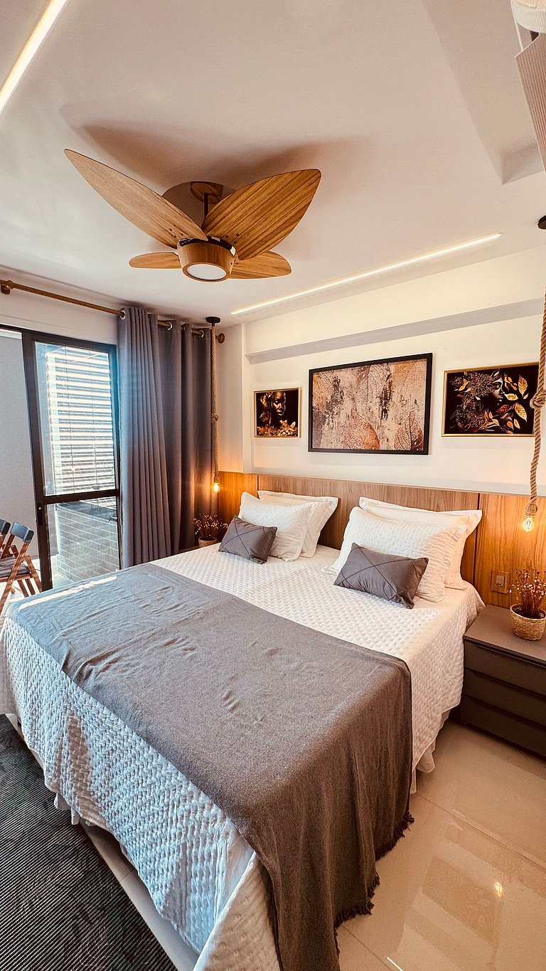 Lindo Studio Vista Mar com piscina no Rooftop