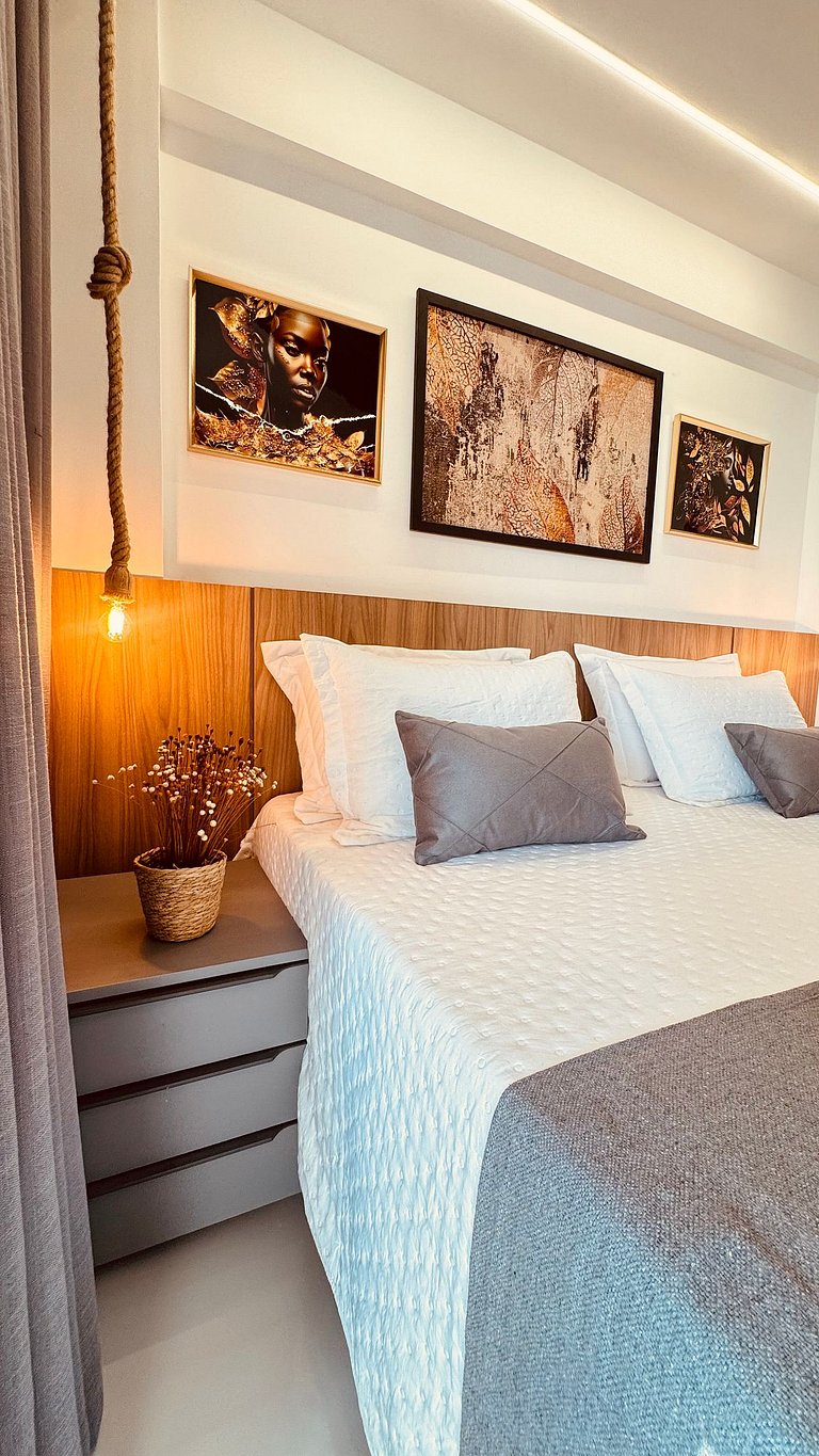 Lindo Studio Vista Mar com piscina no Rooftop