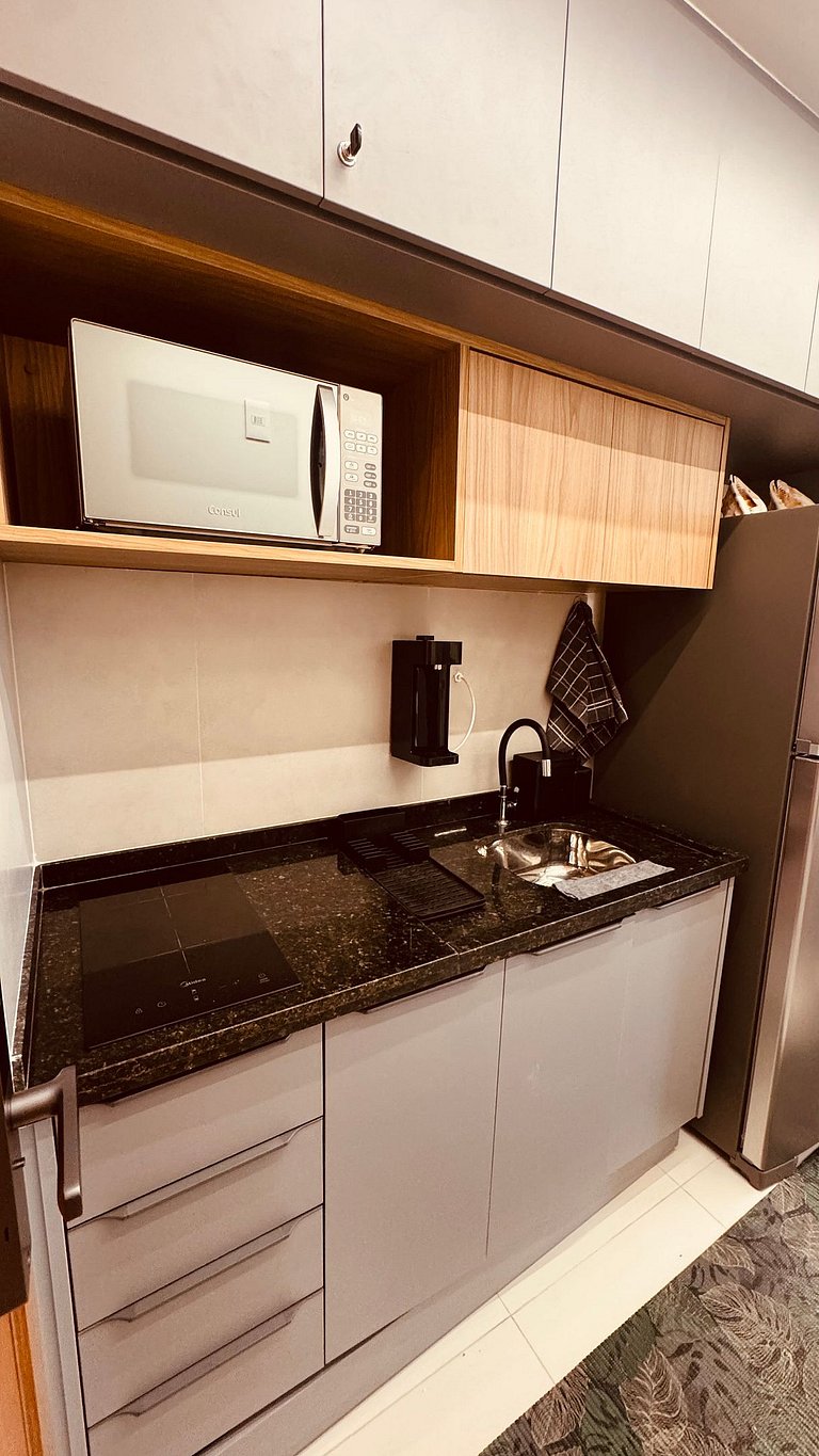 Lindo Studio Vista Mar com piscina no Rooftop