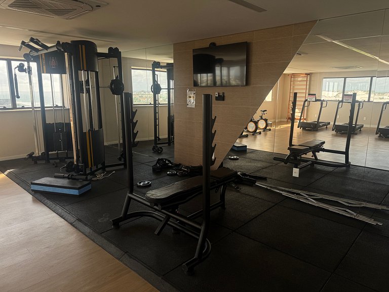 Lindo Studio Vista Mar com piscina no Rooftop