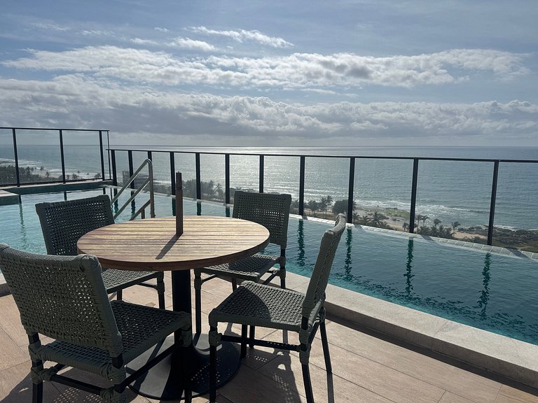 Lindo Studio Vista Mar com piscina no Rooftop