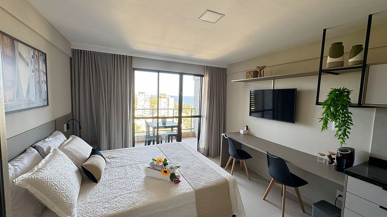 Studio Lindo Vista Mar em Stella Maris/Salvador