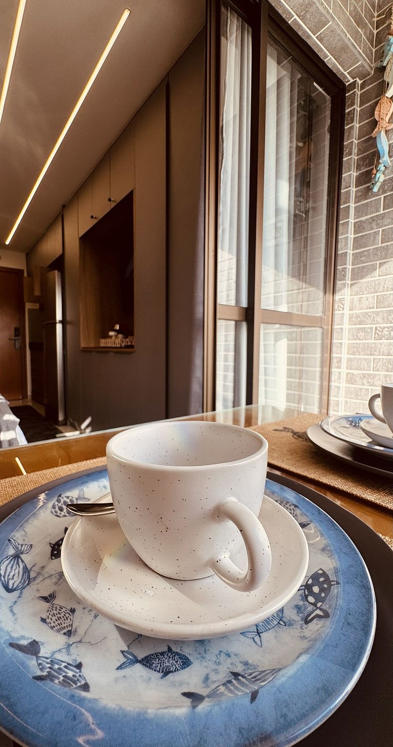 Lindo Studio Vista Mar com piscina no Rooftop