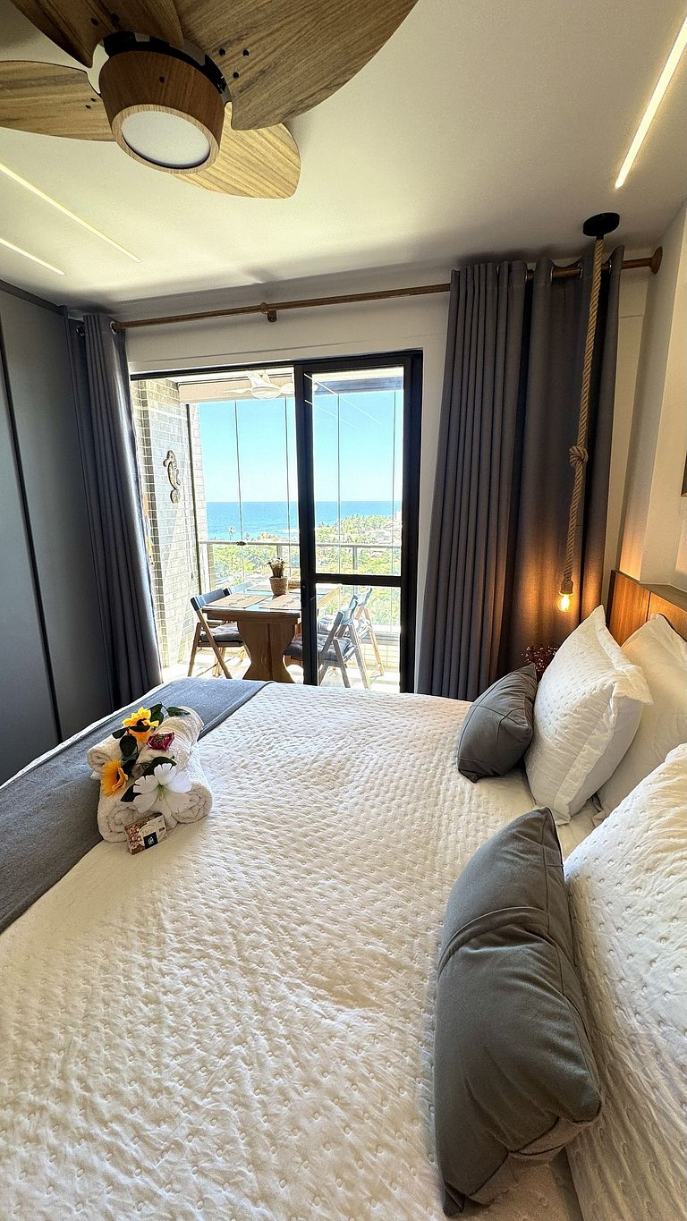 Lindo Studio Vista Mar com piscina no Rooftop