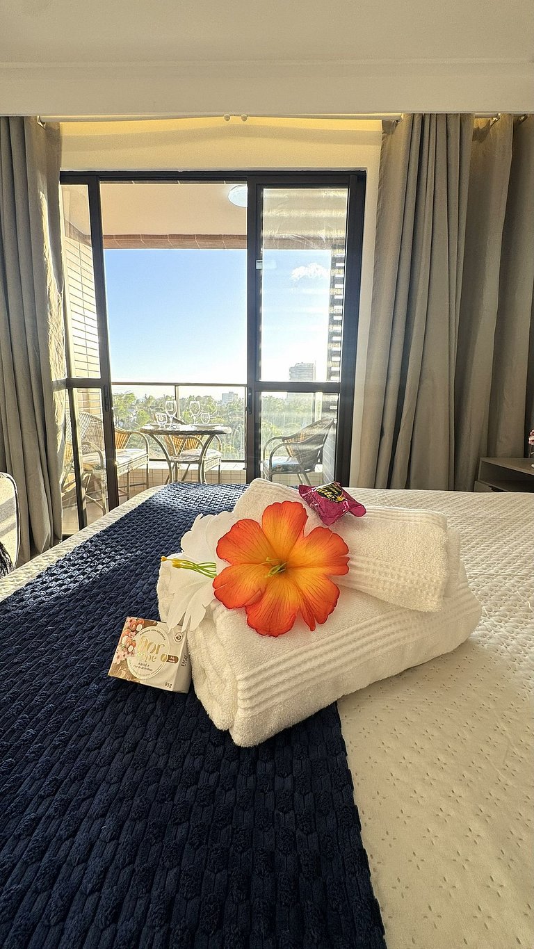 Studio charmoso •Vista mar• Pedra do Sal / Itapuã