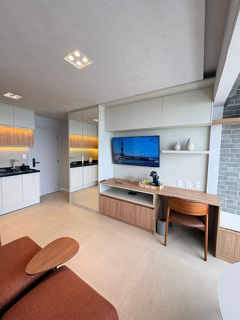 Studio Premium - Vista infinita do Mar em Salvador