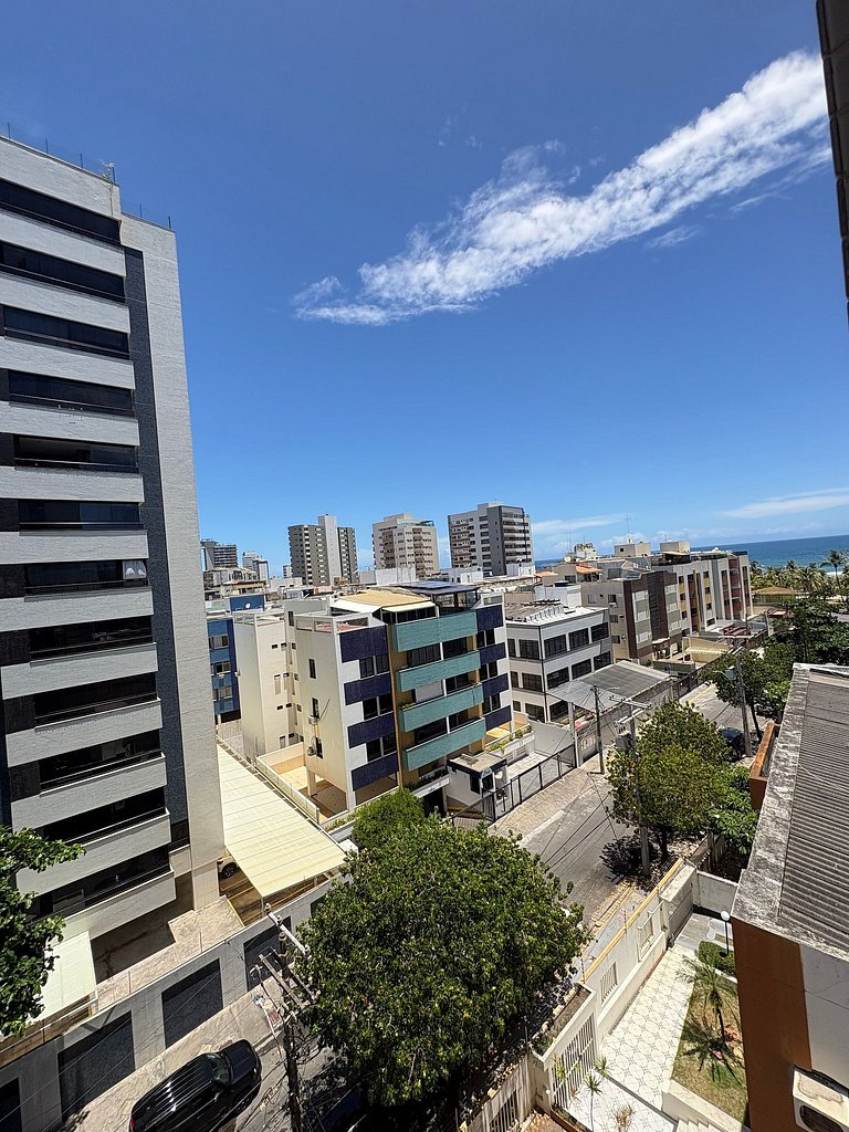 2 quartos, vista mar e conforto no Costa Azul