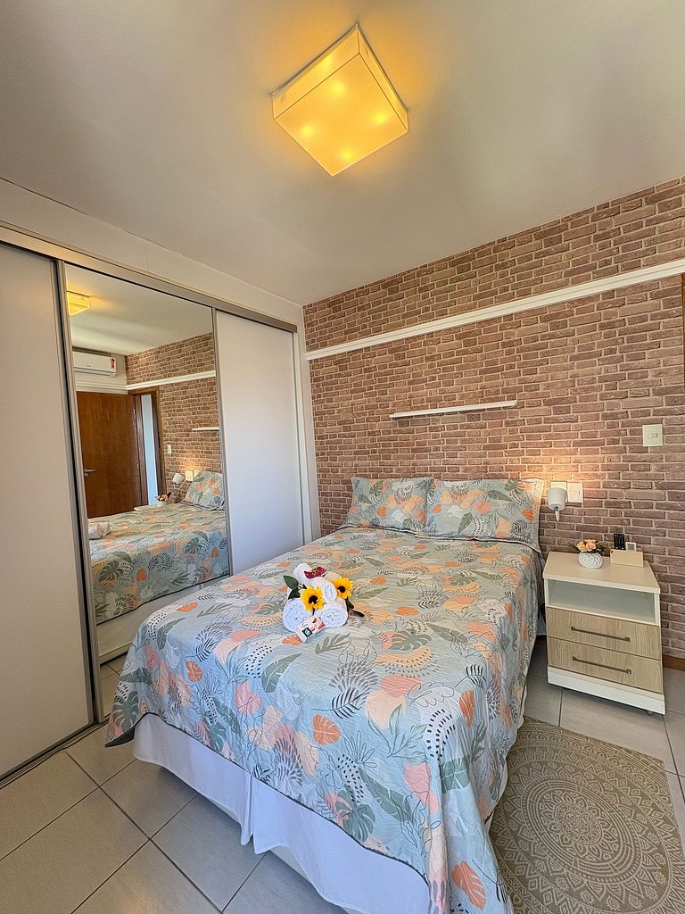 2 quartos, vista mar e conforto no Costa Azul