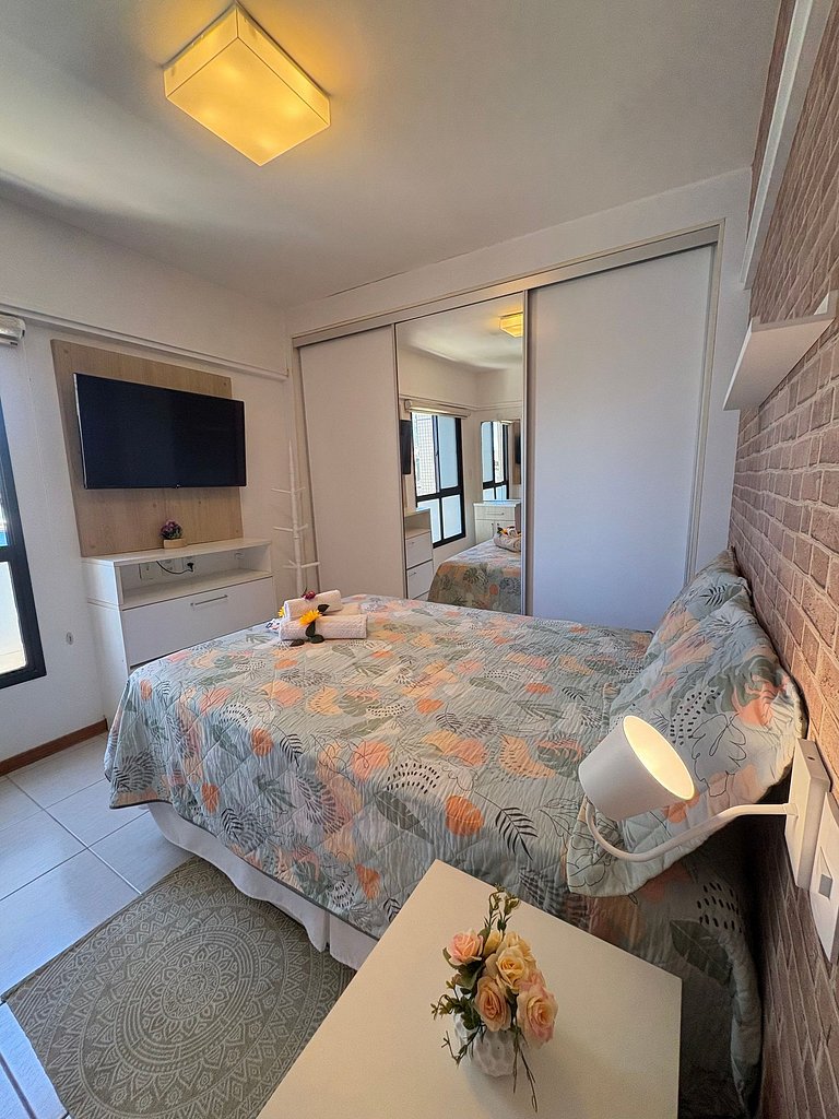 2 quartos, vista mar e conforto no Costa Azul