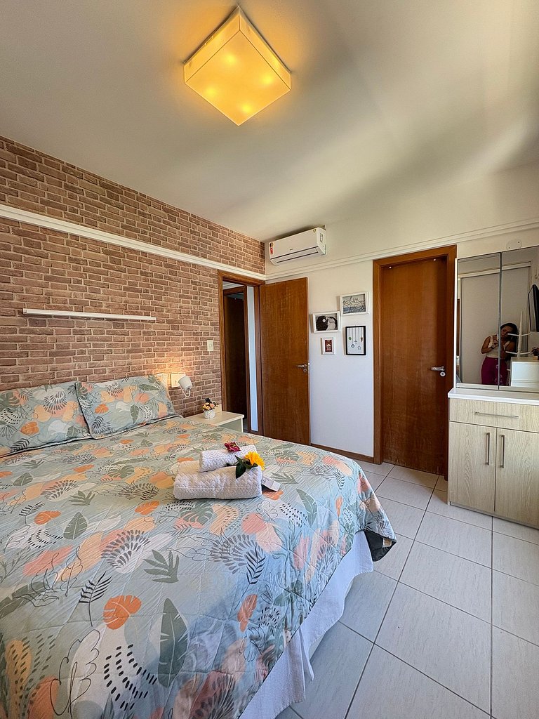 2 quartos, vista mar e conforto no Costa Azul