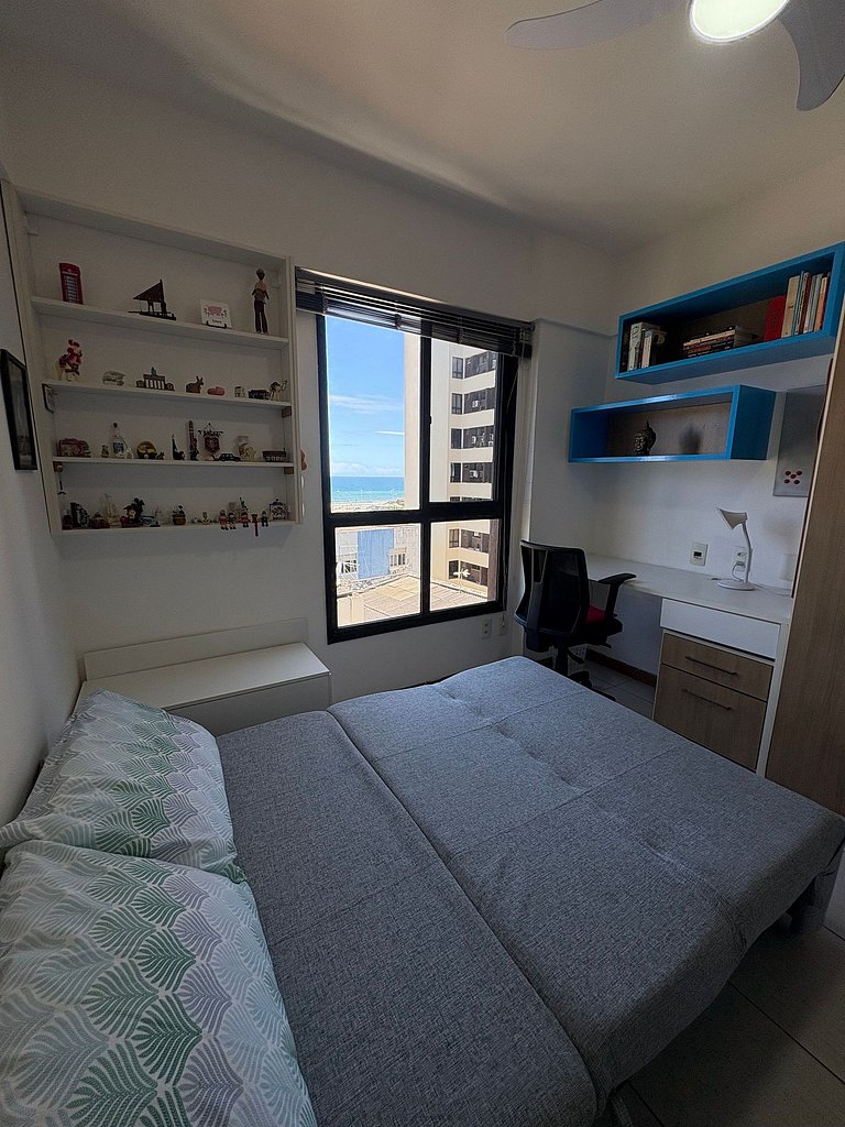 2 quartos, vista mar e conforto no Costa Azul