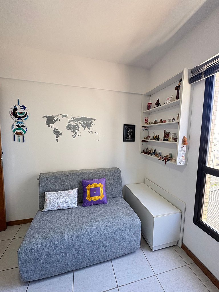 2 quartos, vista mar e conforto no Costa Azul