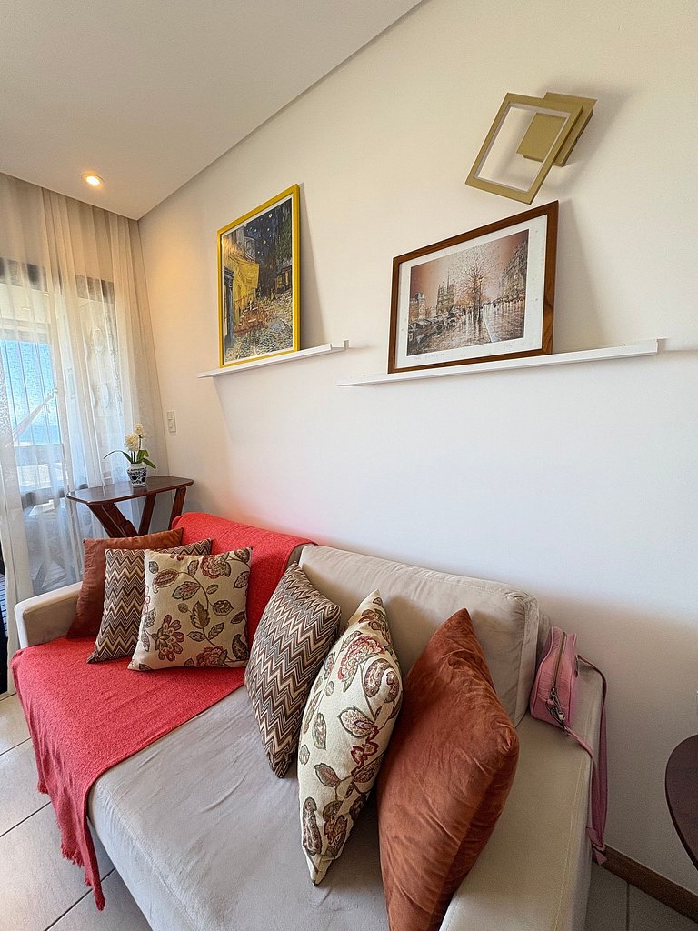 2 quartos, vista mar e conforto no Costa Azul