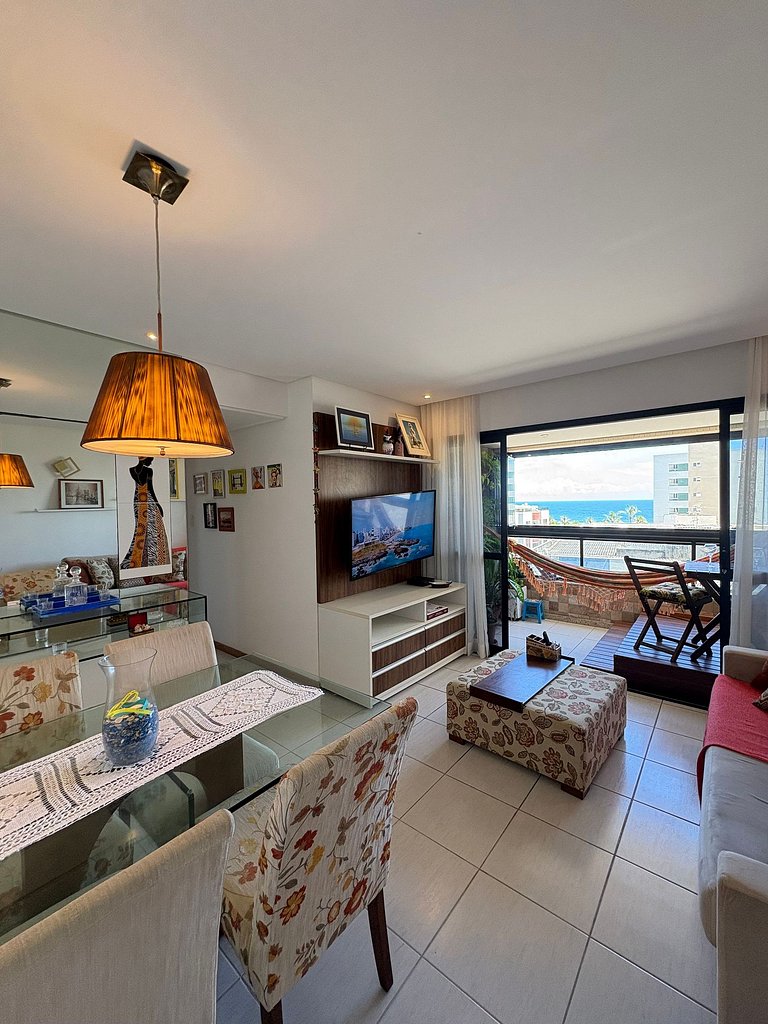 2 quartos, vista mar e conforto no Costa Azul