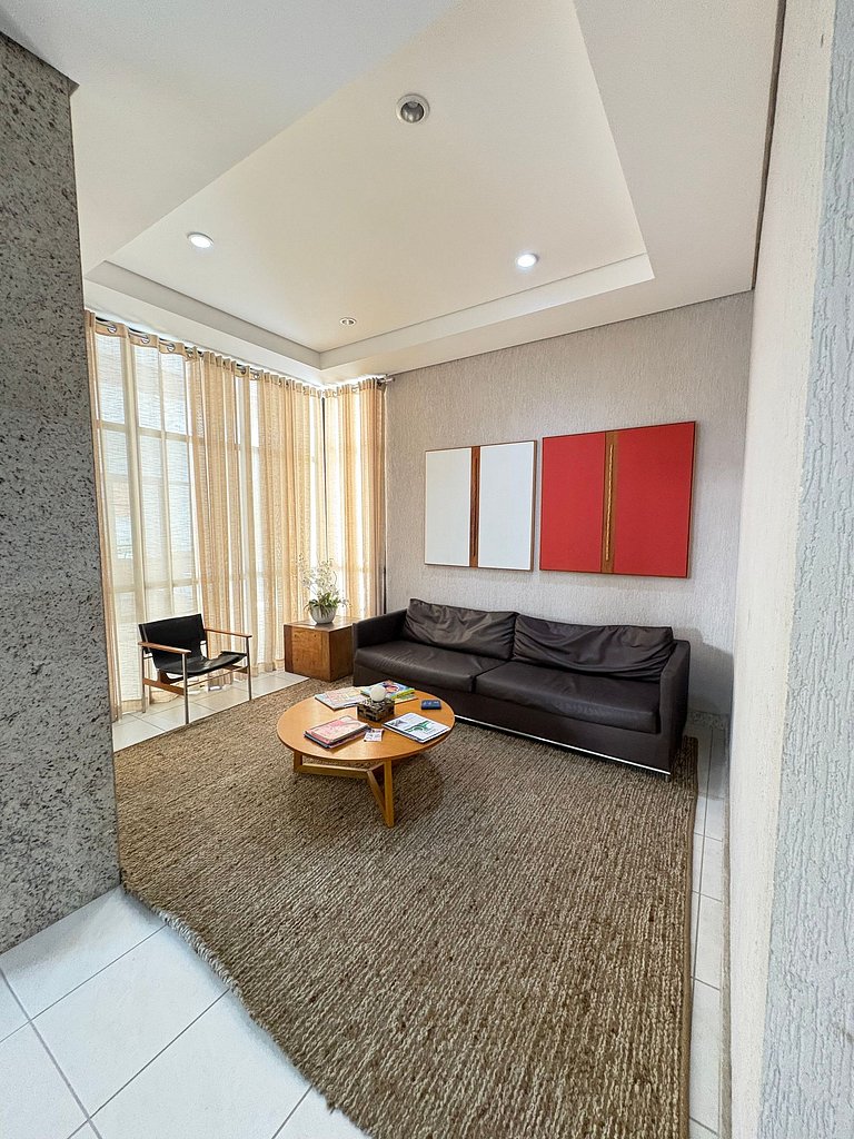 2 quartos, vista mar e conforto no Costa Azul