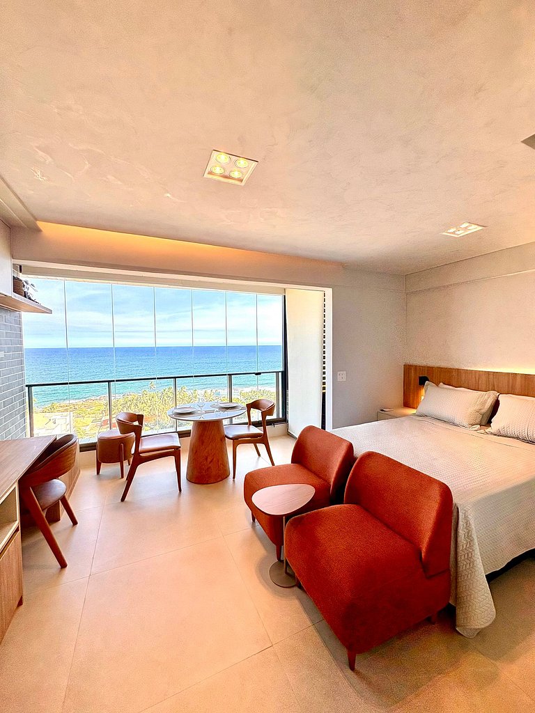 Studio Premium - Vista infinita do Mar em Salvador