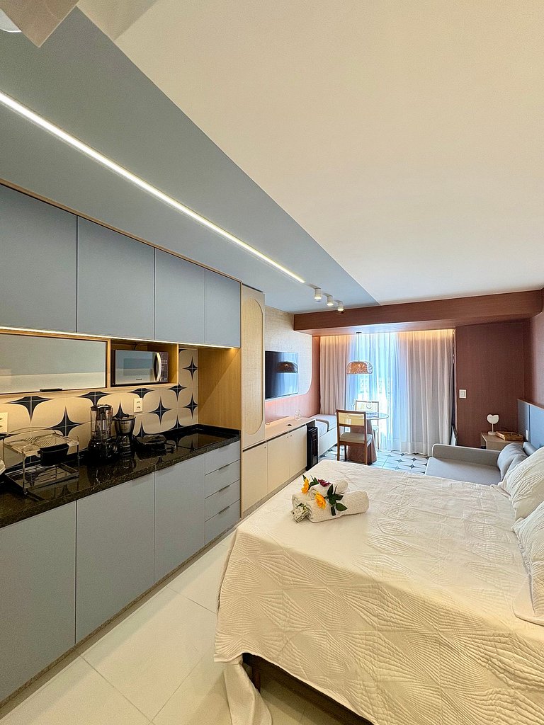 Studio sofisticado e acolhedor em Salvador