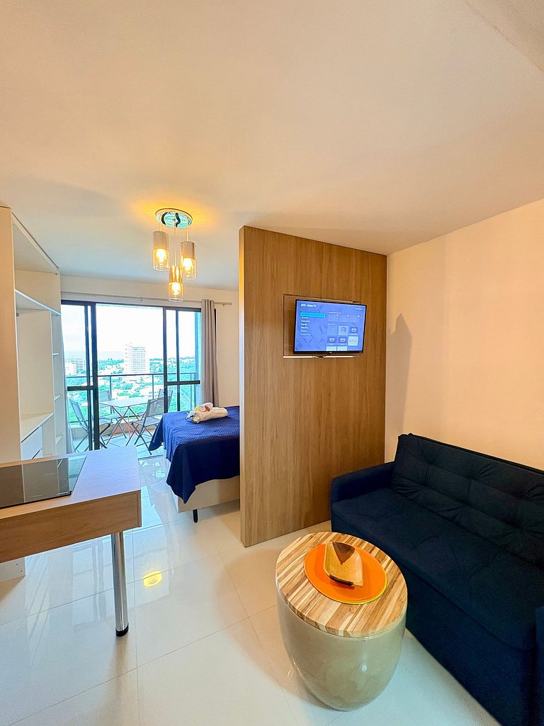 Studio 14º andar vista Mar e Cidade em Salvador