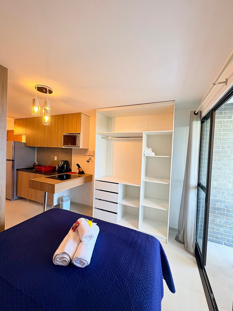 Studio 14º andar vista Mar e Cidade em Salvador