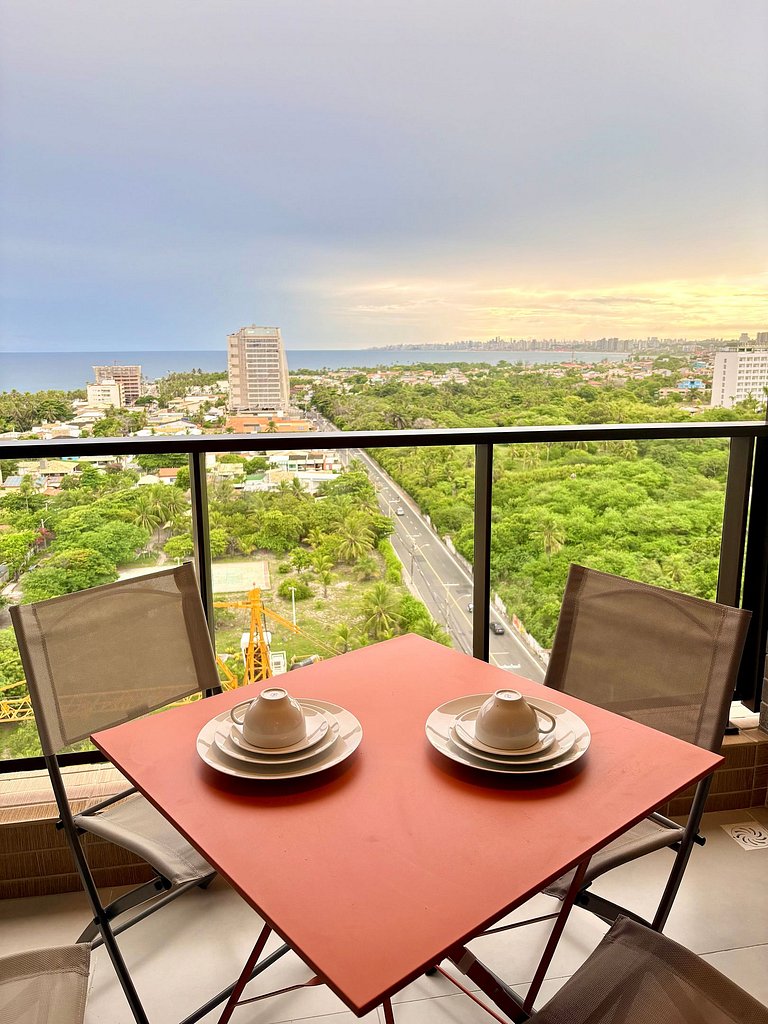 Studio 14º andar vista Mar e Cidade em Salvador
