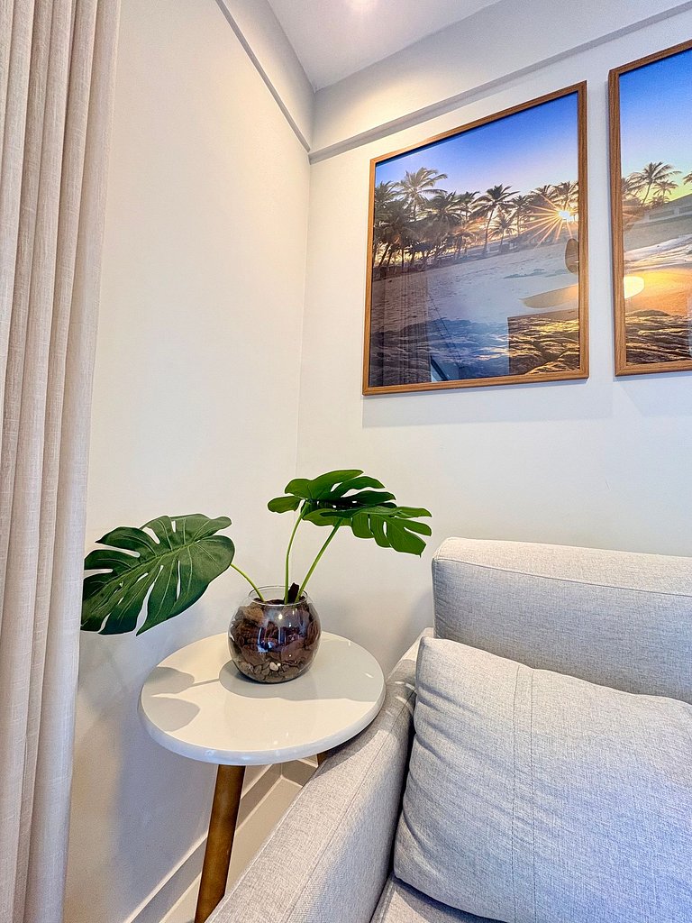 Studio Sofisticado com Vista Infinita para o Mar