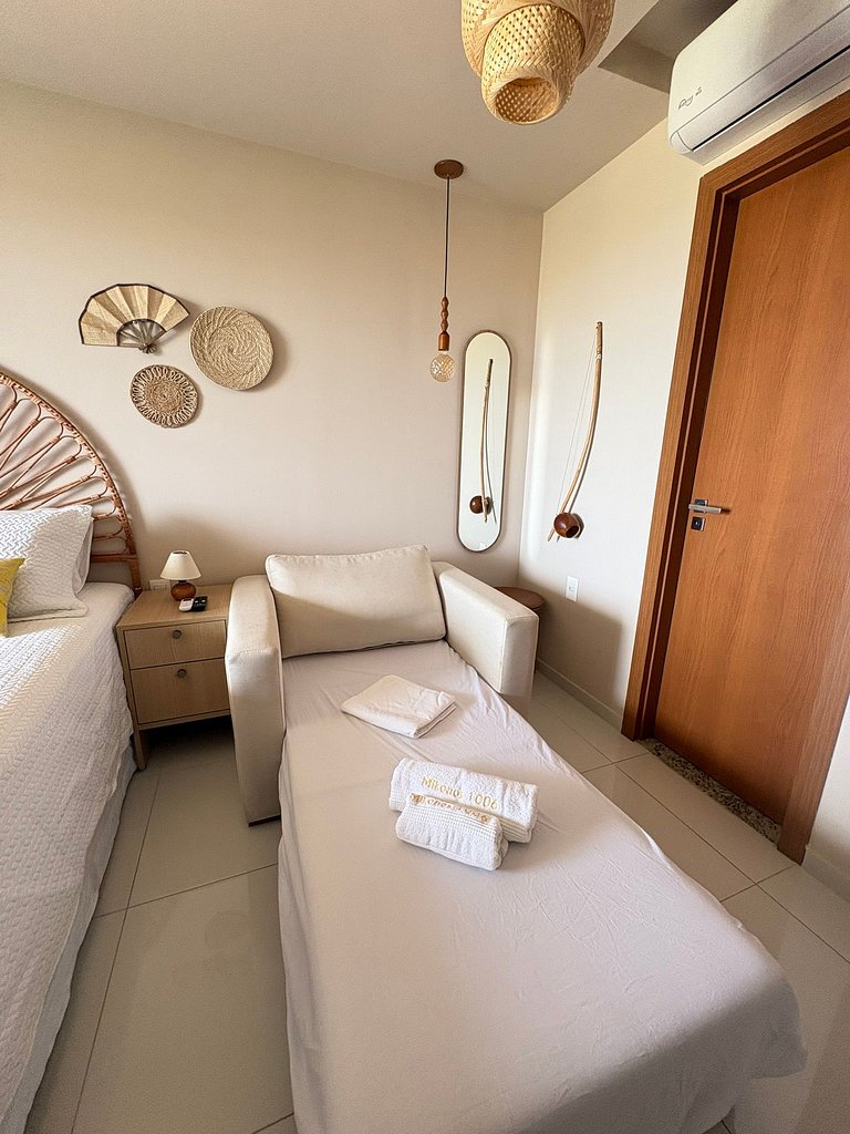 Studio vista mar e piscina na cobertura - Salvador