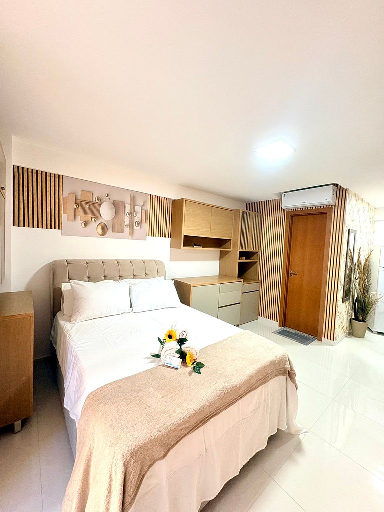 Studio moderno  a 100 metros do mar