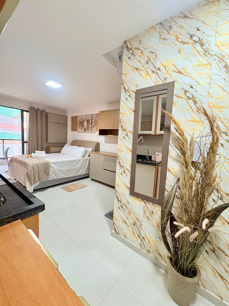 Studio moderno  a 100 metros do mar