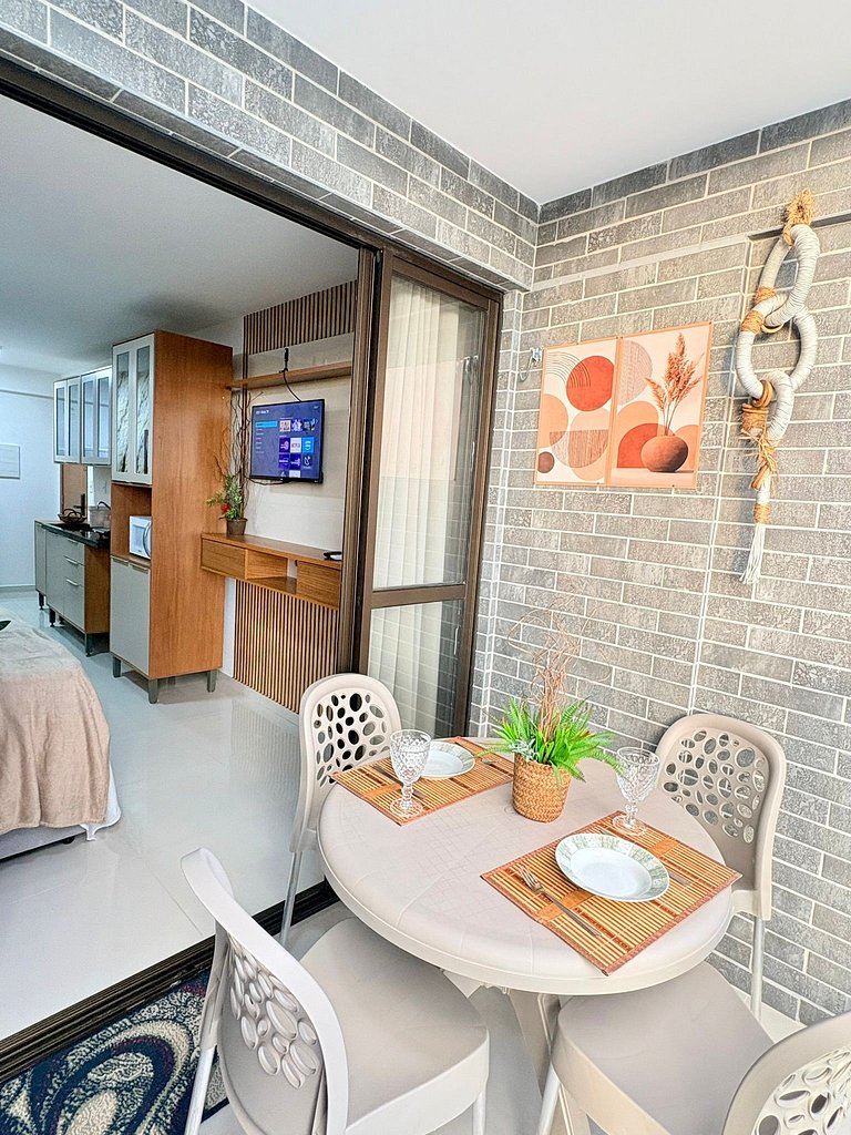 Studio moderno  a 100 metros do mar
