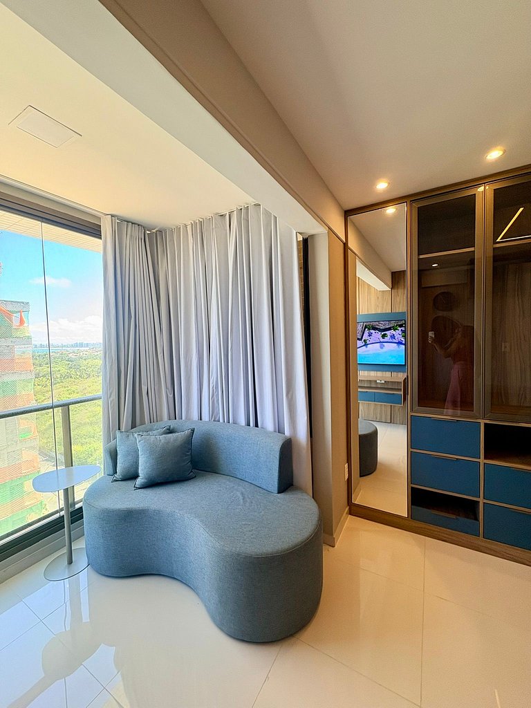 Studio moderno próximo a praia
